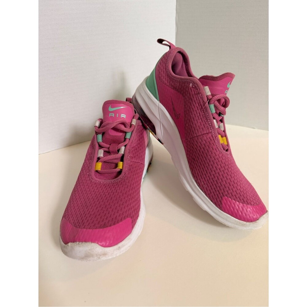 Nike Air Max Motion 2 Fuschia Mint White - Girls Size 5Y Fits Women’s 6.5 🌸